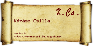 Kárász Csilla névjegykártya